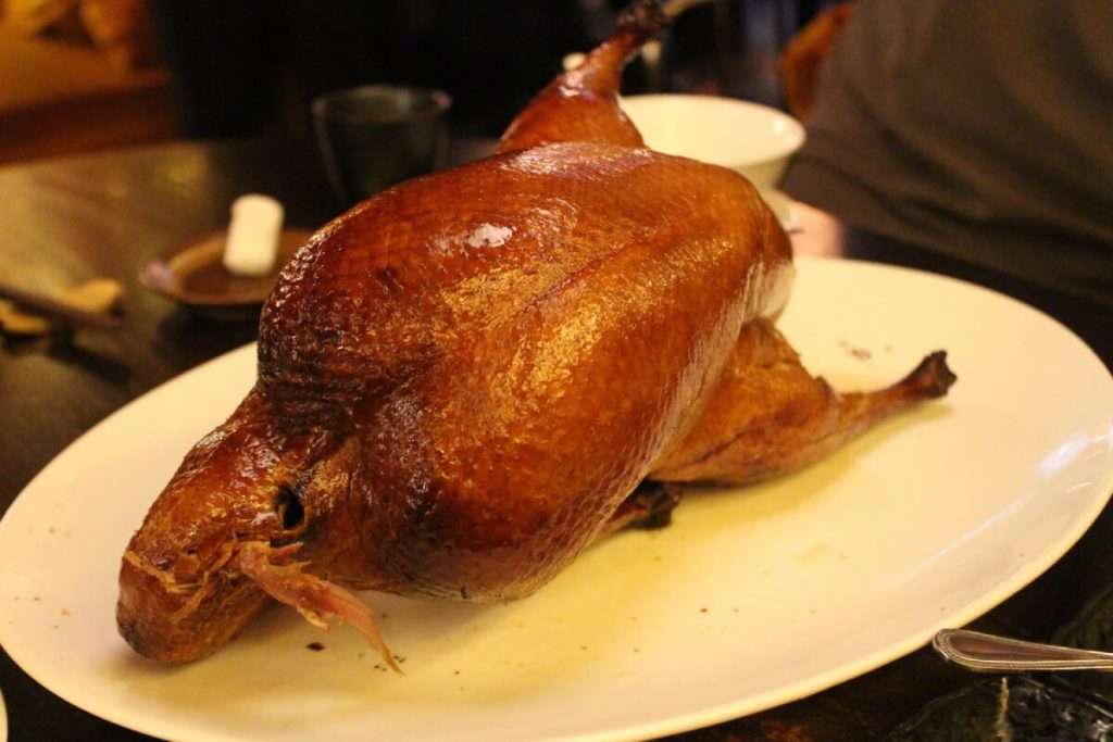 Mott 32's Signature Apple Wood Roasted Peking Duck